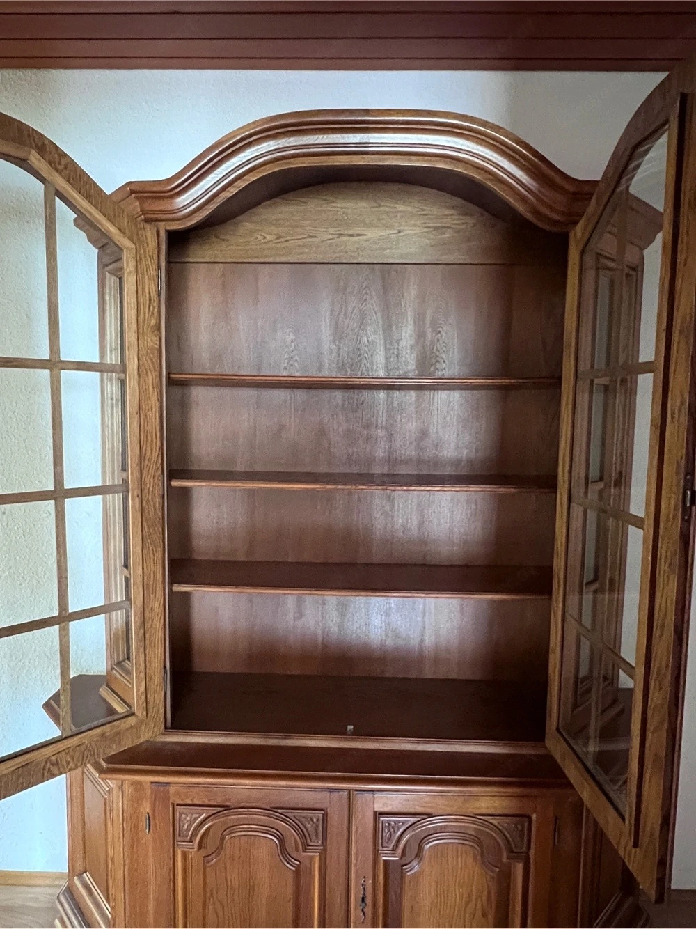 Vitrinenschrank Eiche (2-teilig)  