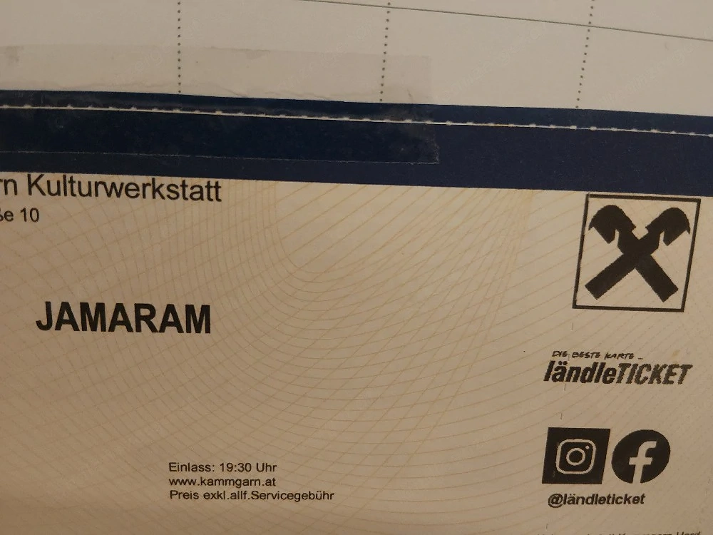 2x Tickets Jamaram