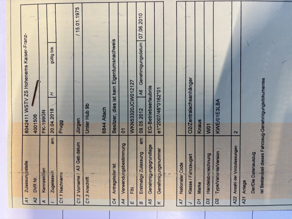 Wohnwagen Modell Knaus
