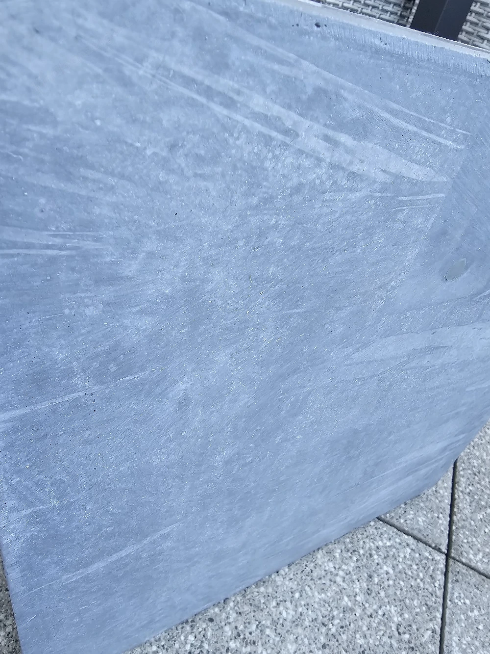 Übertopf hellgrau 35x35x35