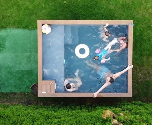 Container-Spa-Pool 3,0 x 3,0 m, Whirlpool, Komfortpaket