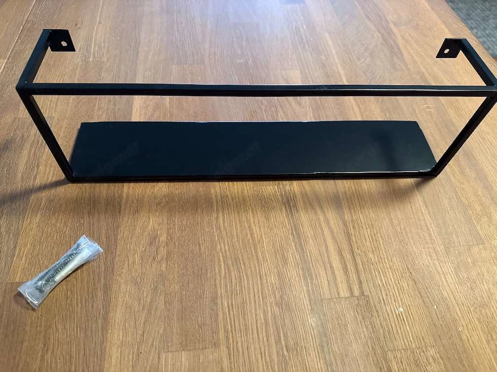 Wandregal schwarz Metall NEU