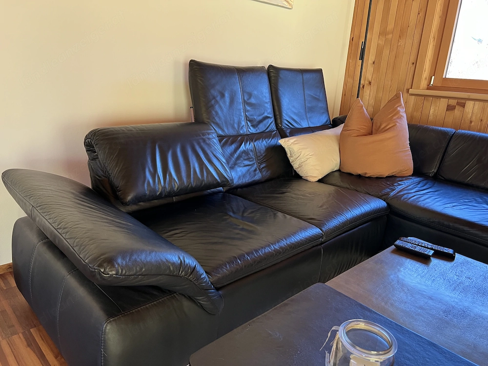 Ledercouch verstellbar