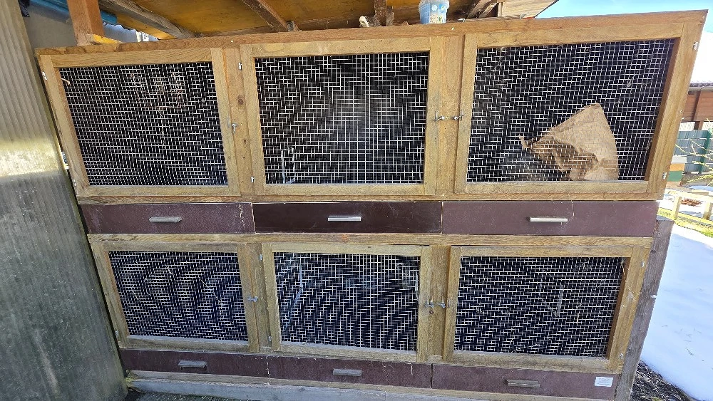 großer Hasenstall, Siebdruckplatten!