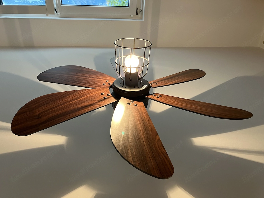 Moderner Deckenventilator mit Licht & Fernbedienung   Top Zustand!