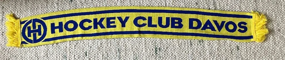 HC Davos Fanschal blau gelb 