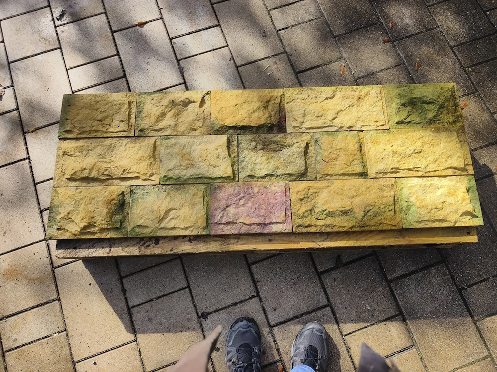 Steine Wand Verkleidung 