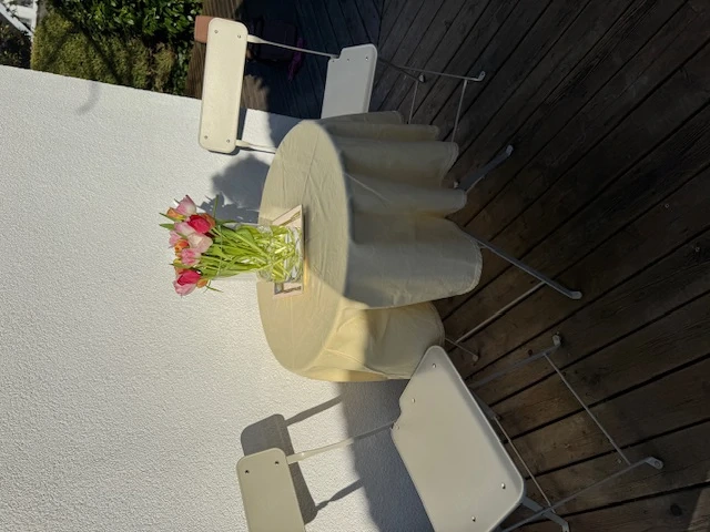 Tischdecke rund in gelb