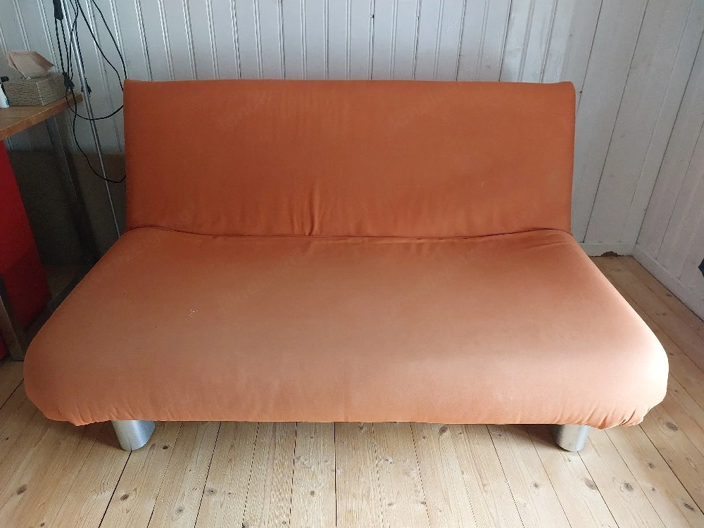 orange schlafcouch