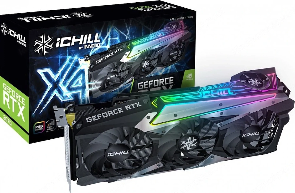 Grafikkarte INNO3D GeForce RTX 3070 iCHILL X4 LHR 8GB - Originalverpackung