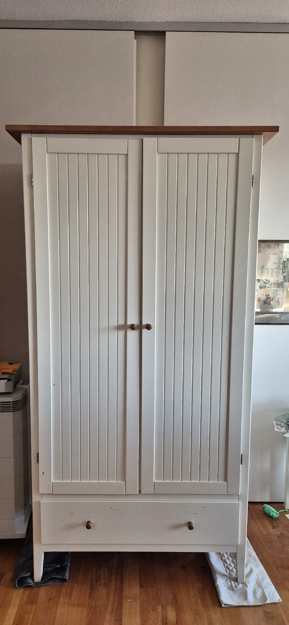 IKEA Visdalen Kleiderschrank   Landhausstil   Weiß Kiefer massiv