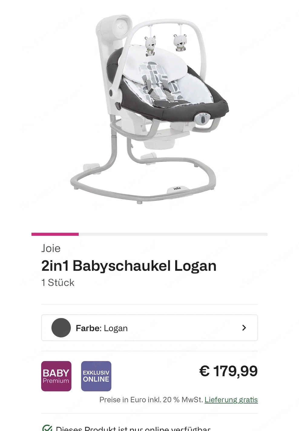 Babyschauckel Joie 2in1