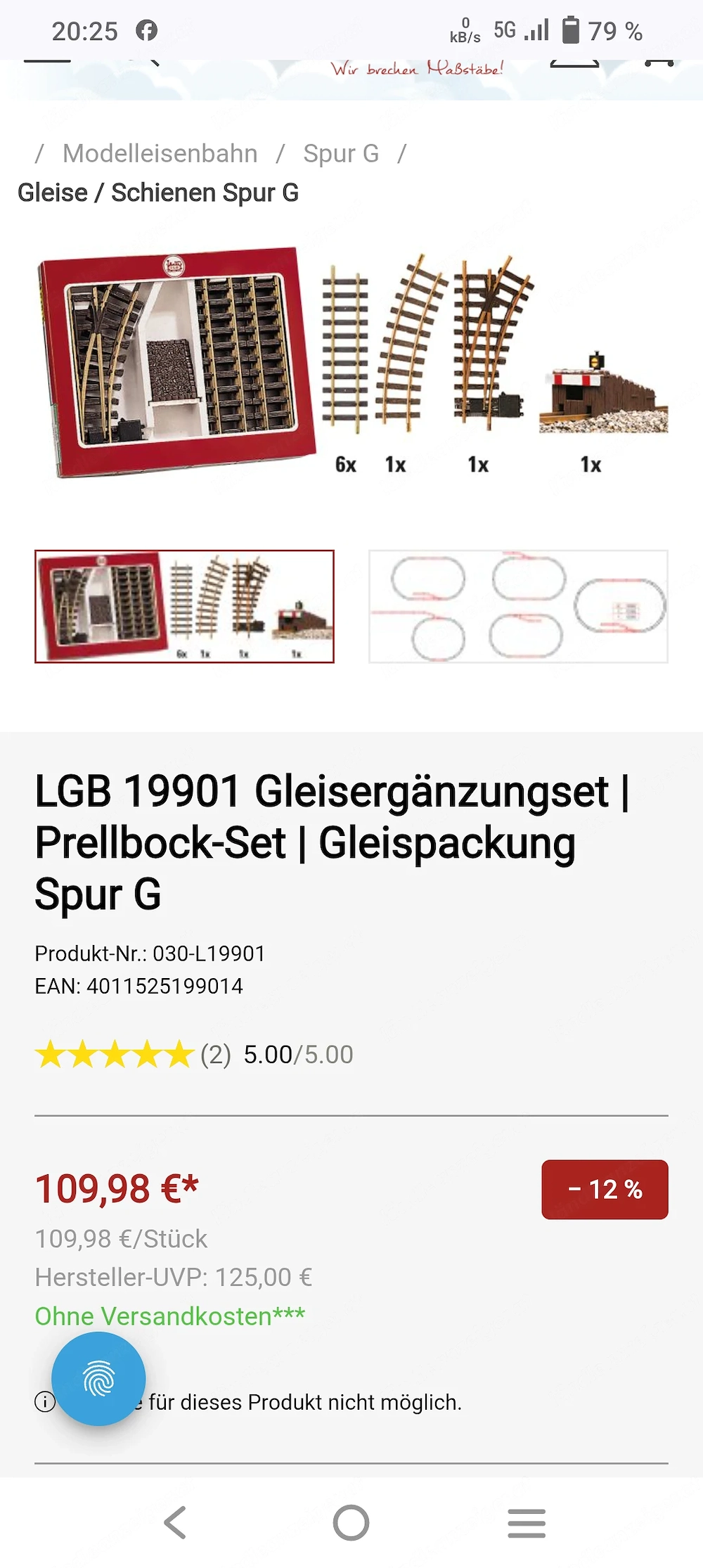 Modellbahn Größe G