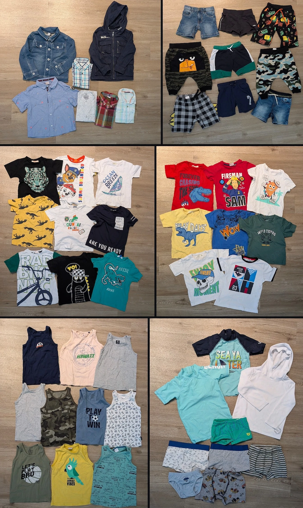 Kleiderpaket Sommer Junge Gr. 98-104 Top Zustand