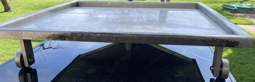 Grillplatte aus Edelstahl