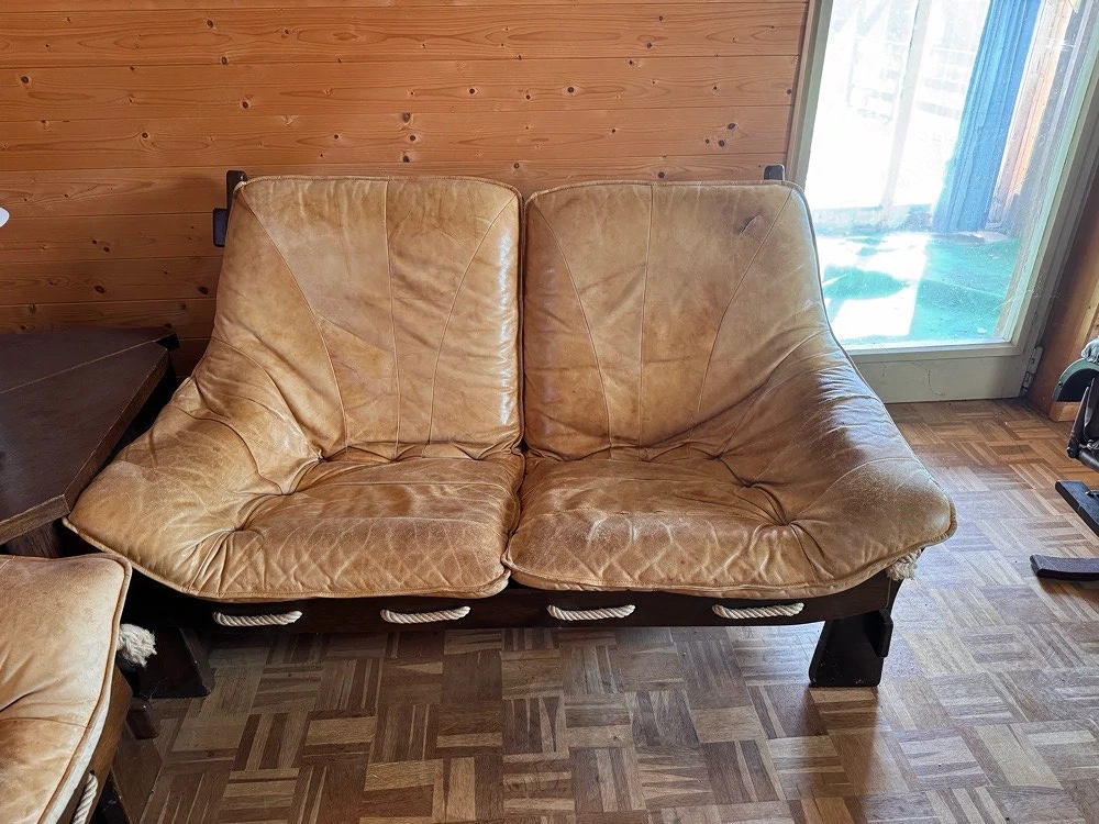 2 Sitzer Ledersofa
