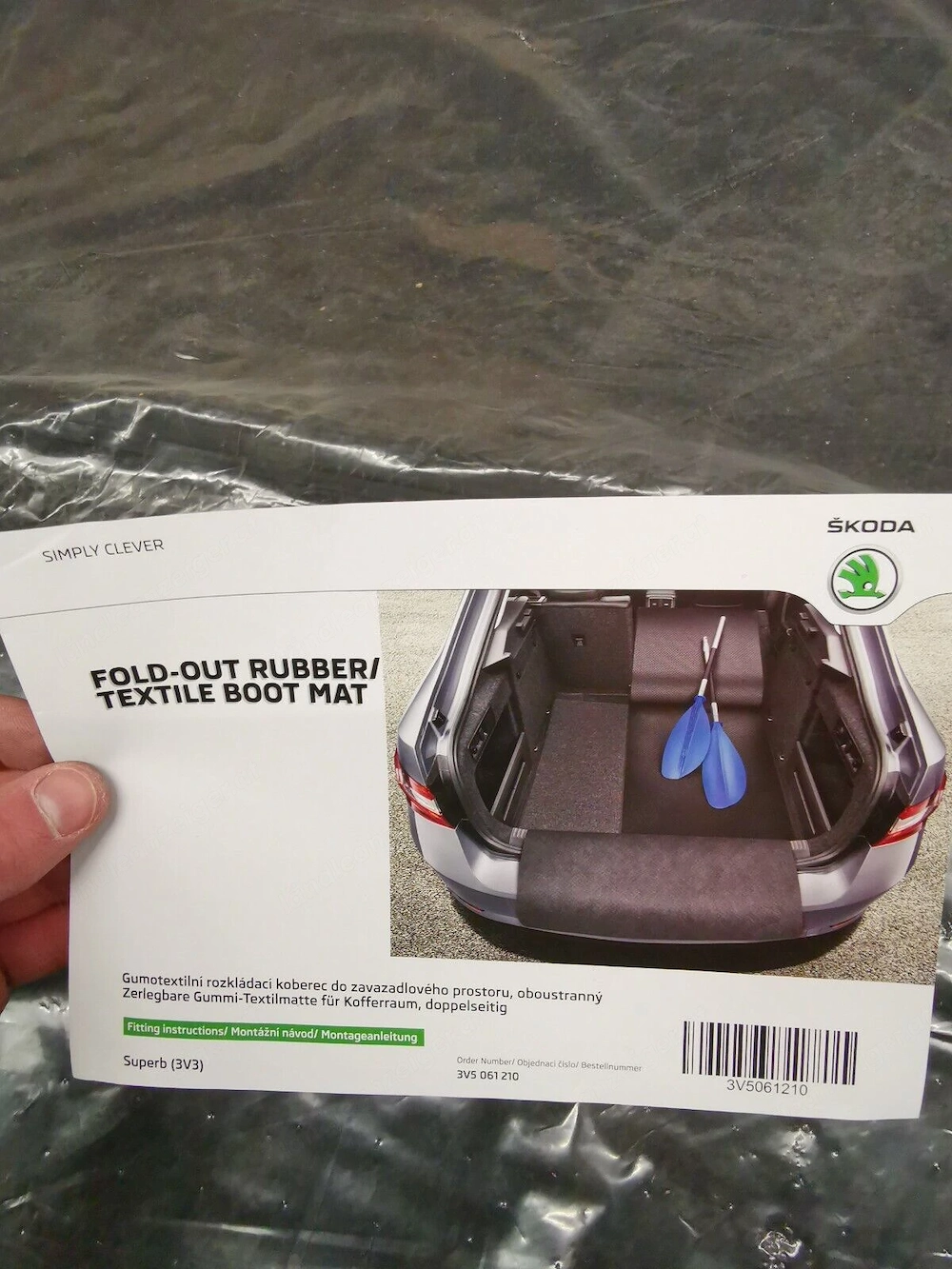 Skoda Superb Original Kofferraummatte (originalverpackt)