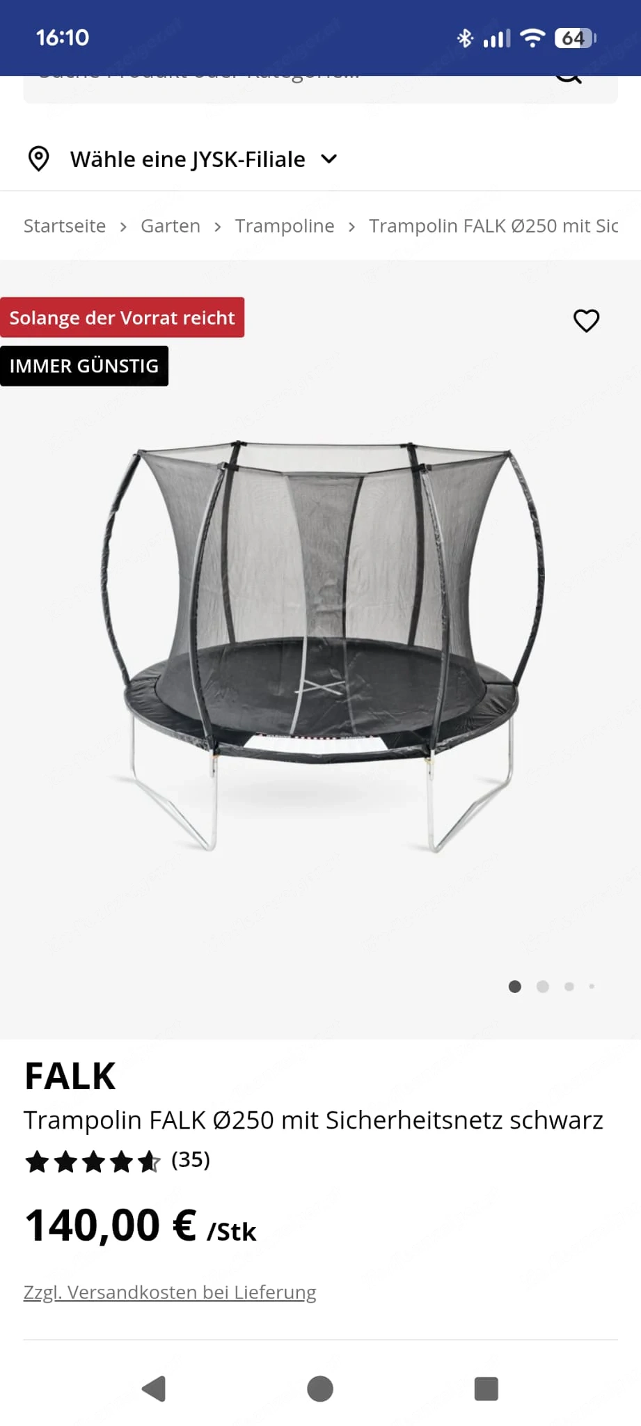 Trampolin 2,5m Durchmesser 