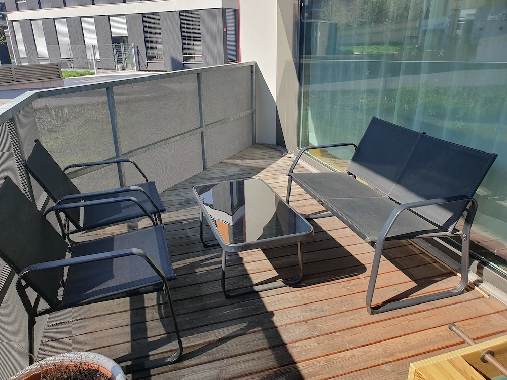 Balkon   Gartensitzgarnitur um 60 Euro 