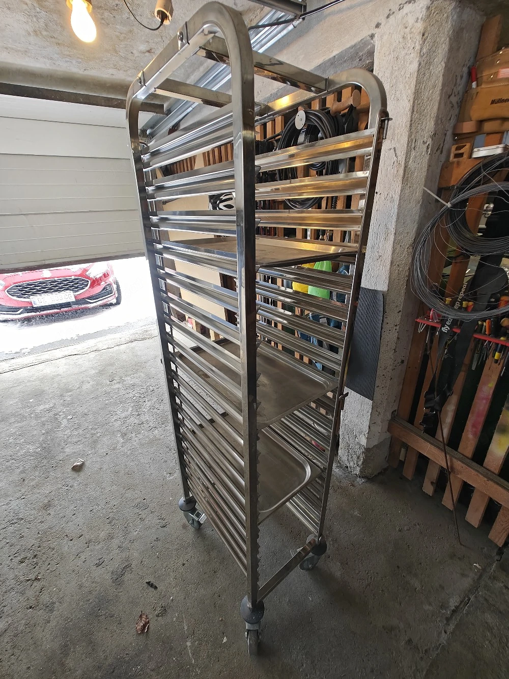 Edelstahl Transportwagen