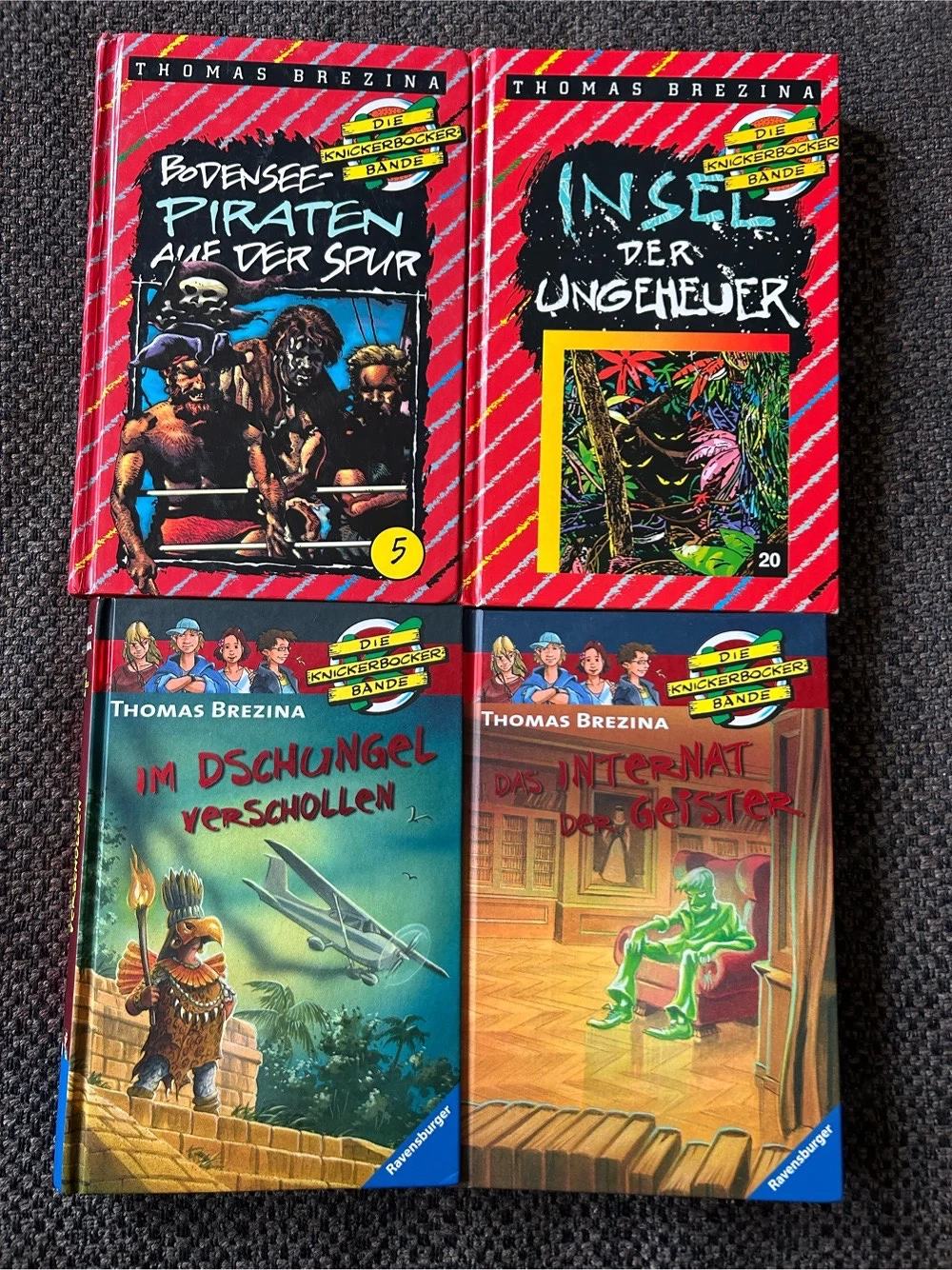 4 Bände: Die Knickerbockerbande, Brezina