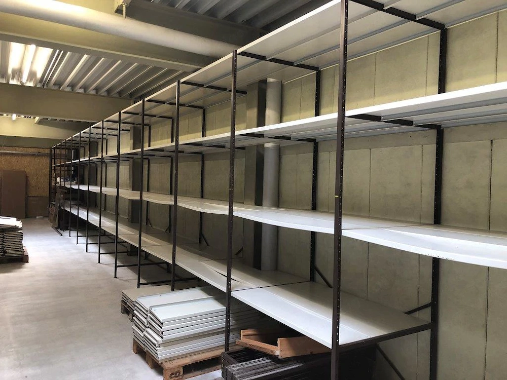 FACHBODENREGALE  Metall, Stecksystem, gebraucht, 66 lfm