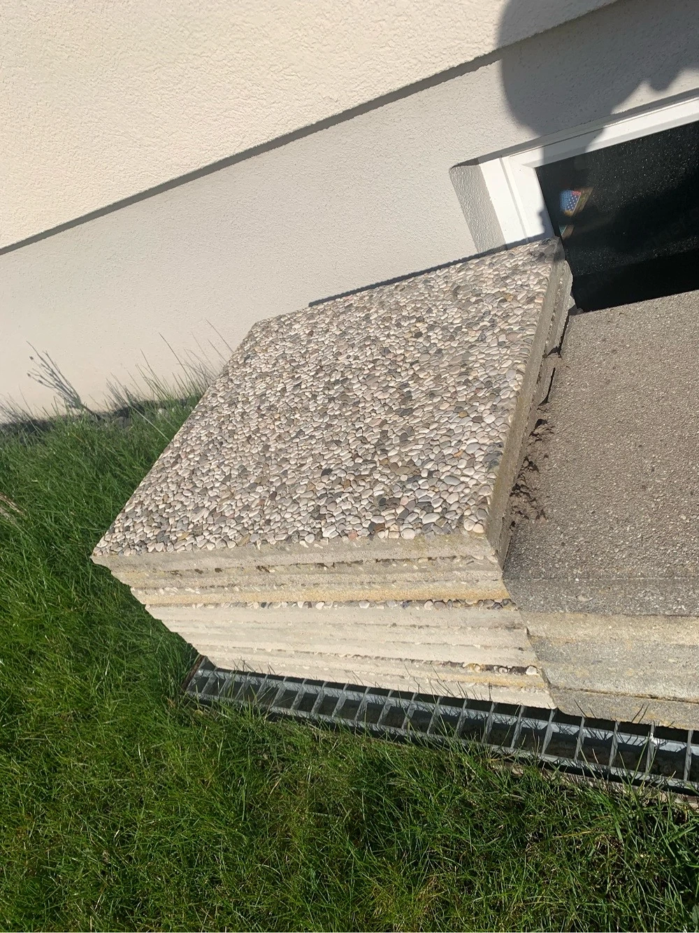 Waschbetonplatten zu verschenken