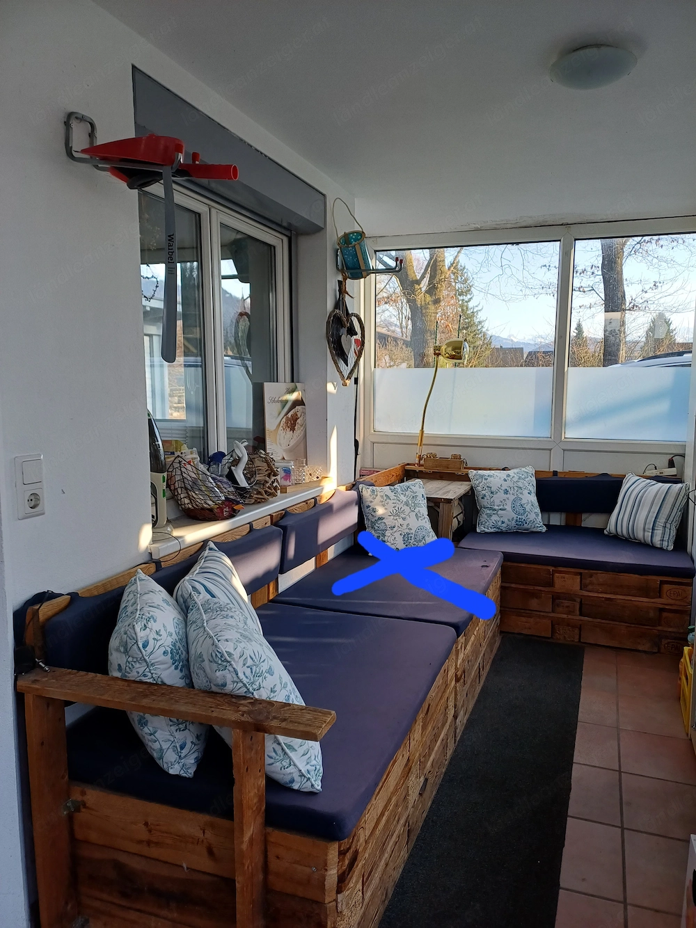 Vollholz Lounge aus Europaletten
