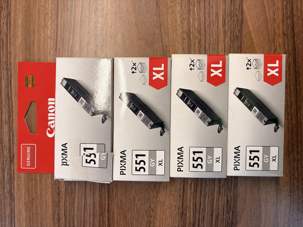 Canon Tintenpatronen 4 Stück 551 gy