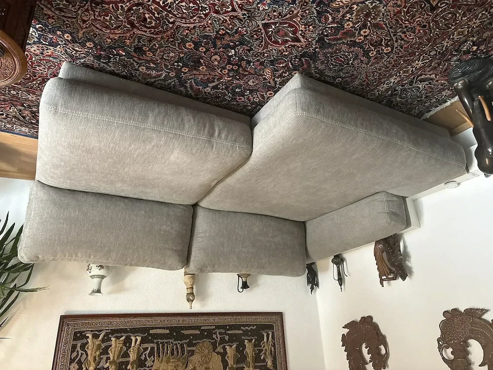 Modernes Ecksofa, silbergrau, tolle Qualität  350  