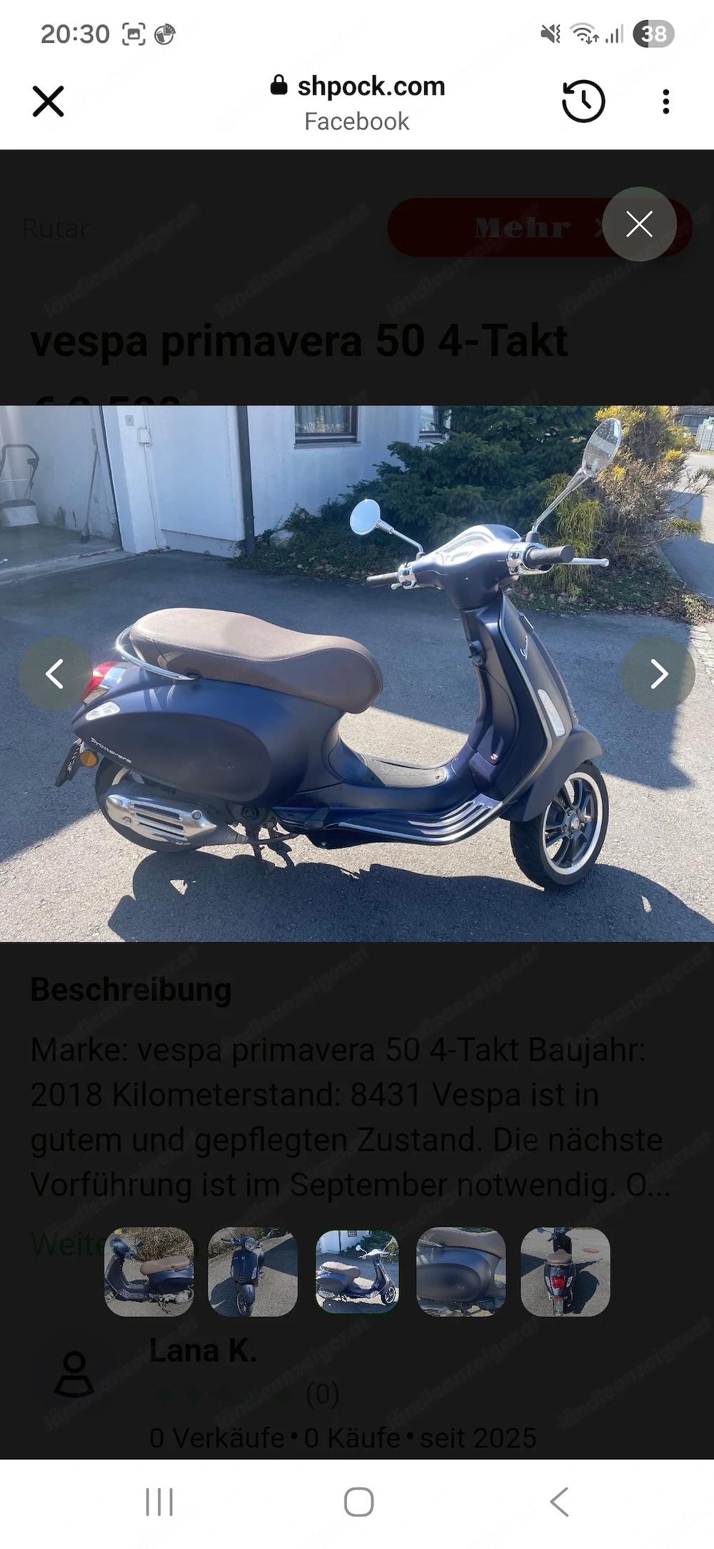 Vespa zu verkaufen! 