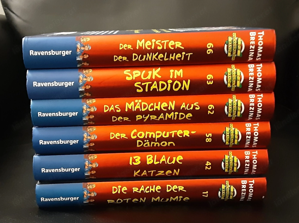 Thomas Brezina  -  Die Knickerbocker-Bande Teil 17, 42, 58, 62,63, 66