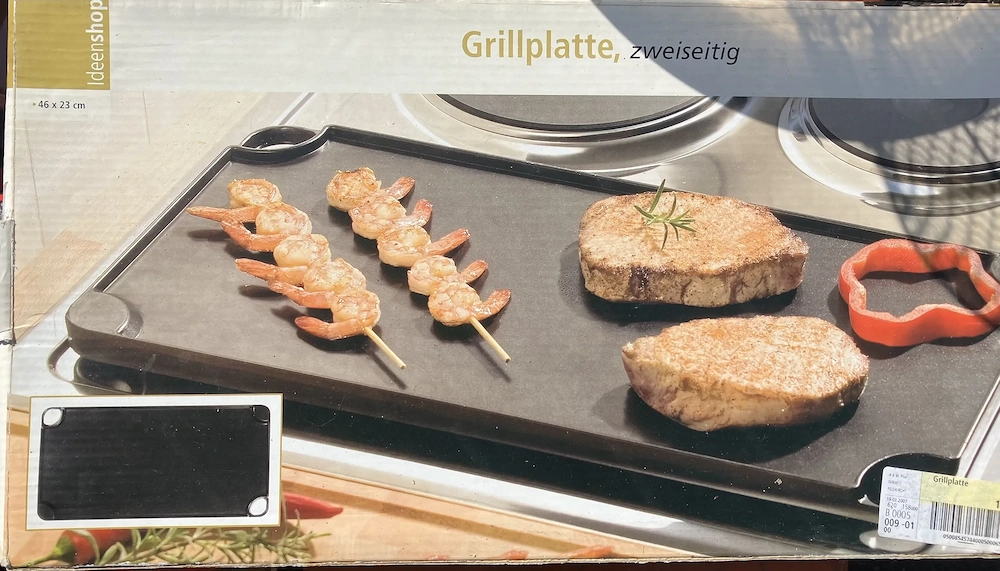 Grillplatte für Elektroherd 