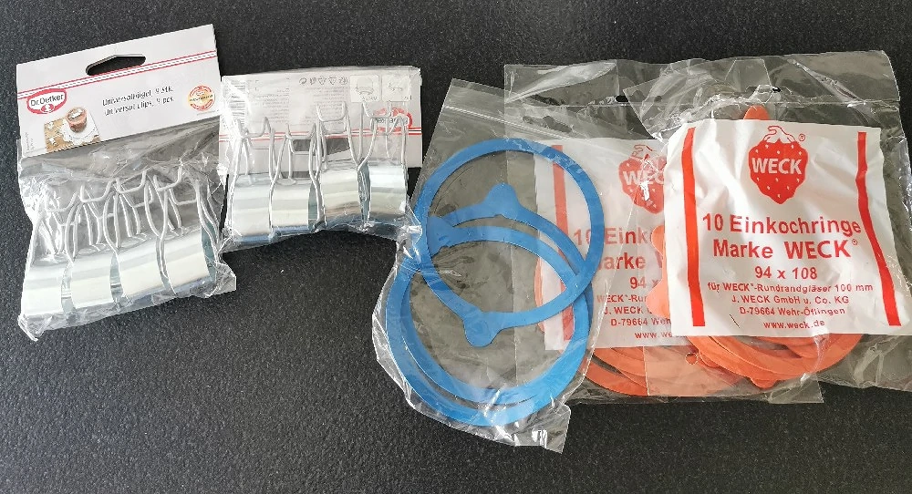 Gummidichtungen & Verschluss für Einmachgläser