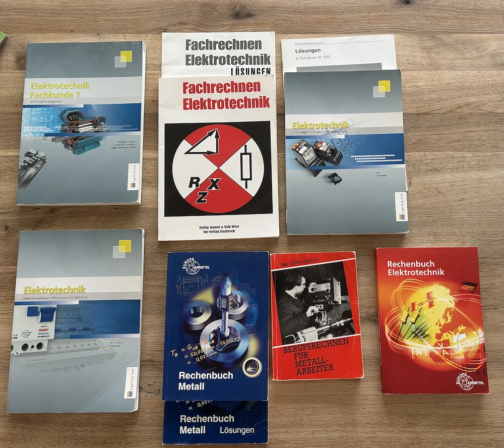 Div. Lehrbücher Elektro   Metall