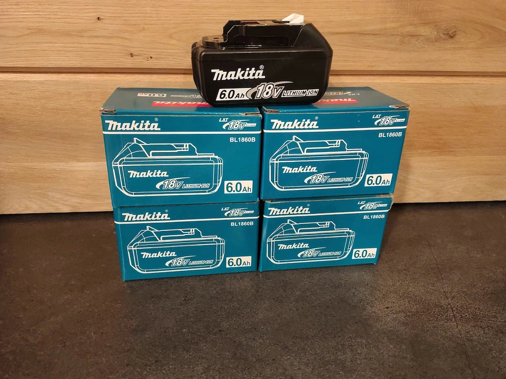 4 Stück Akku Set 18V 6,0Ah