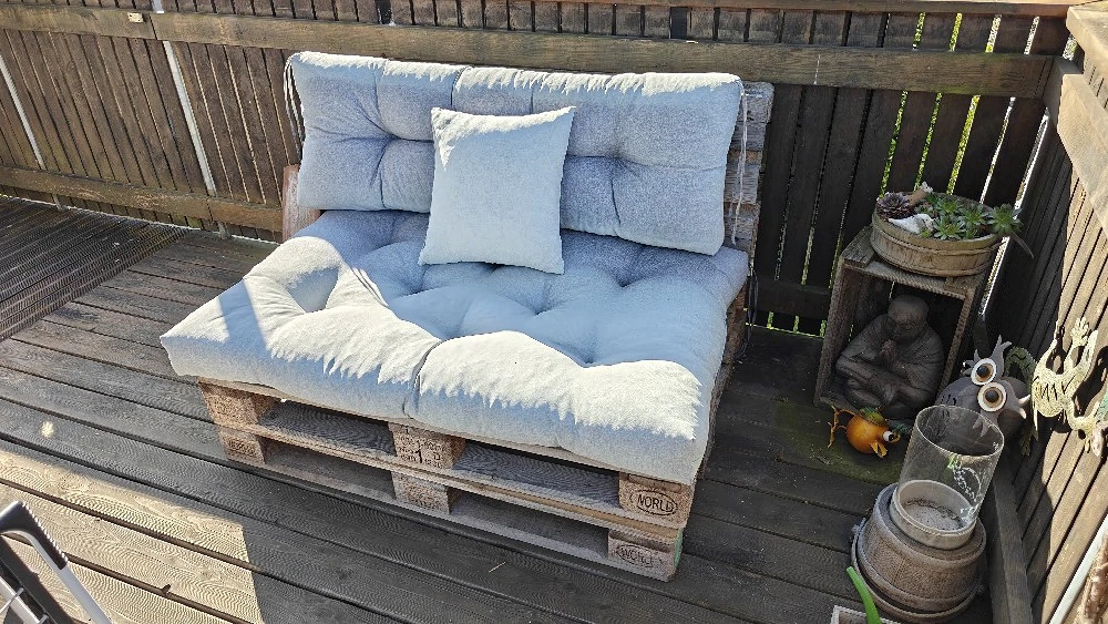 Palettencouch, Palettenkissen