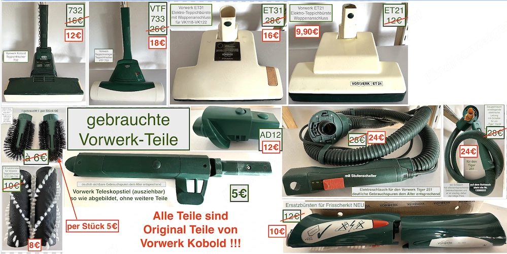 Vorwerk Kobold Originalteile