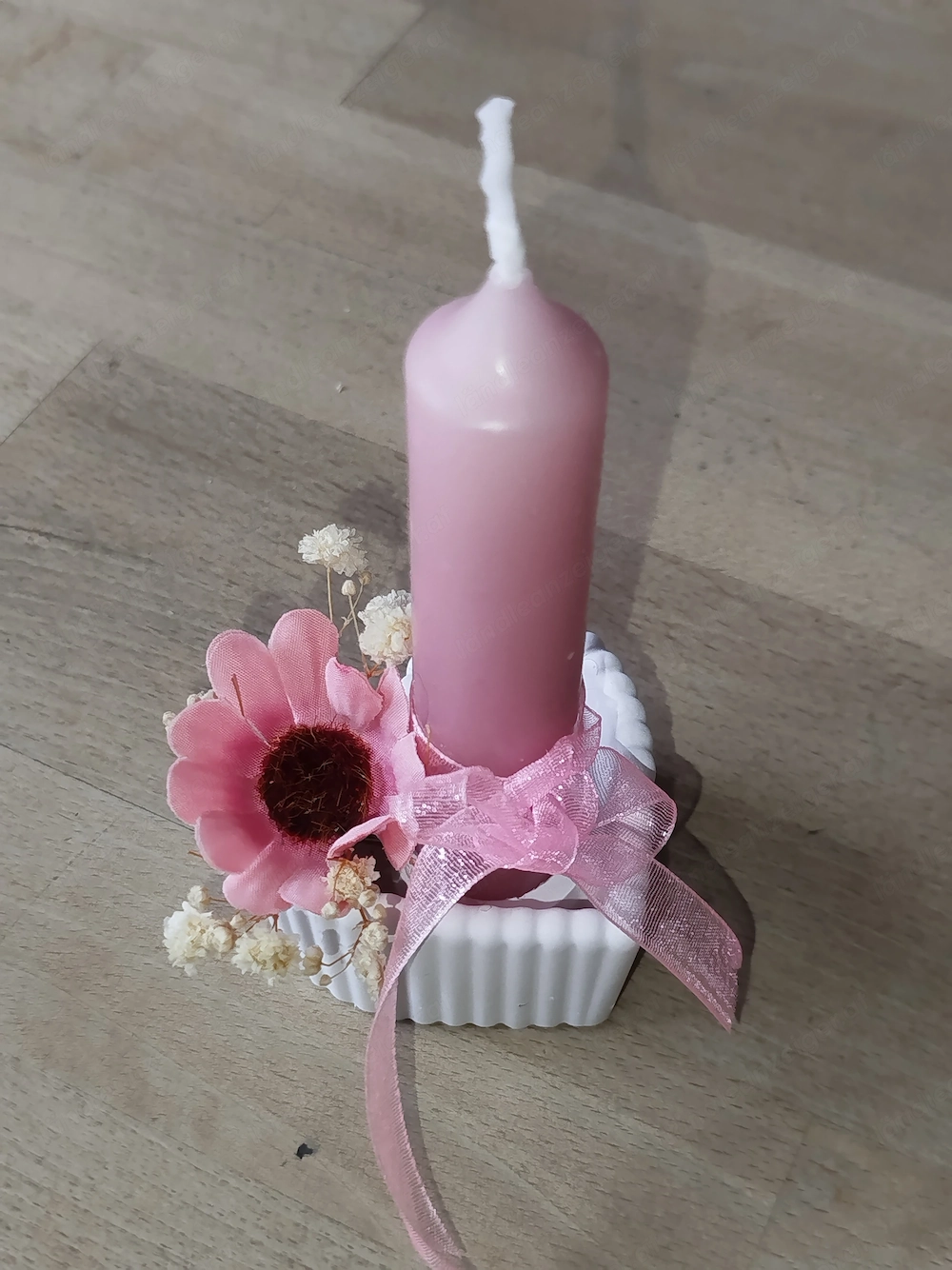 Deko Kerze mit Ständer neu