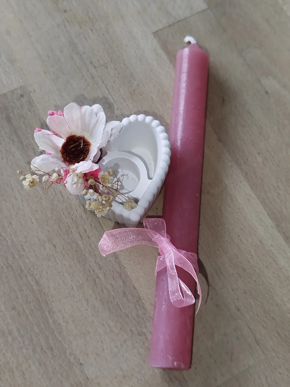 Deko Kerzenständer mit Kerze neu