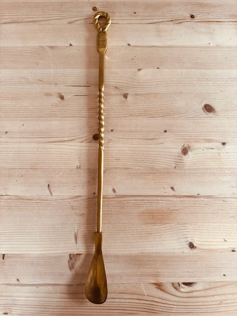 Schuhlöffel aus Messing