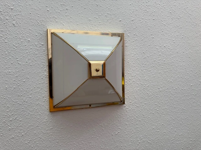 Deckenlampe Glas Messing