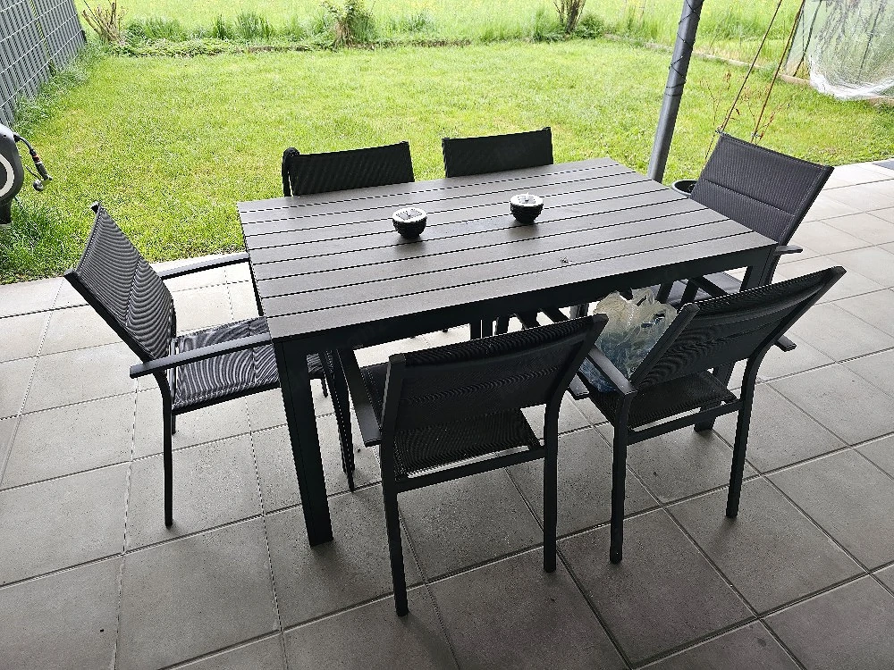 Gartentisch Anthrazit (nur Tisch)