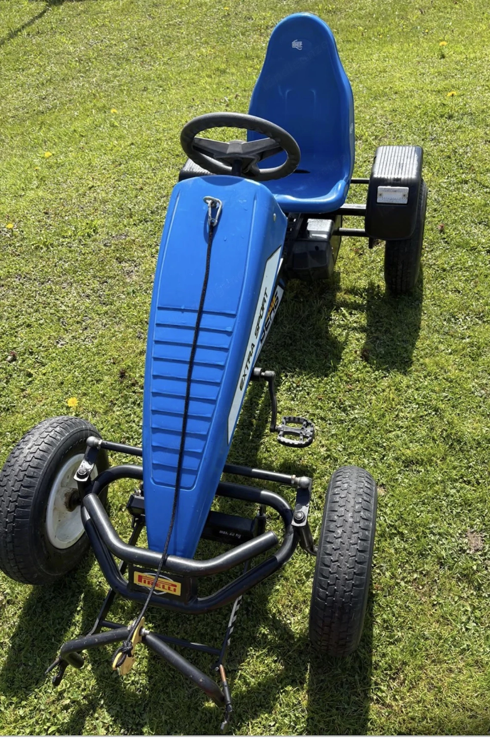 BERG Go Kart Gokart Kettcar XL Blue Blau mit Zubehör