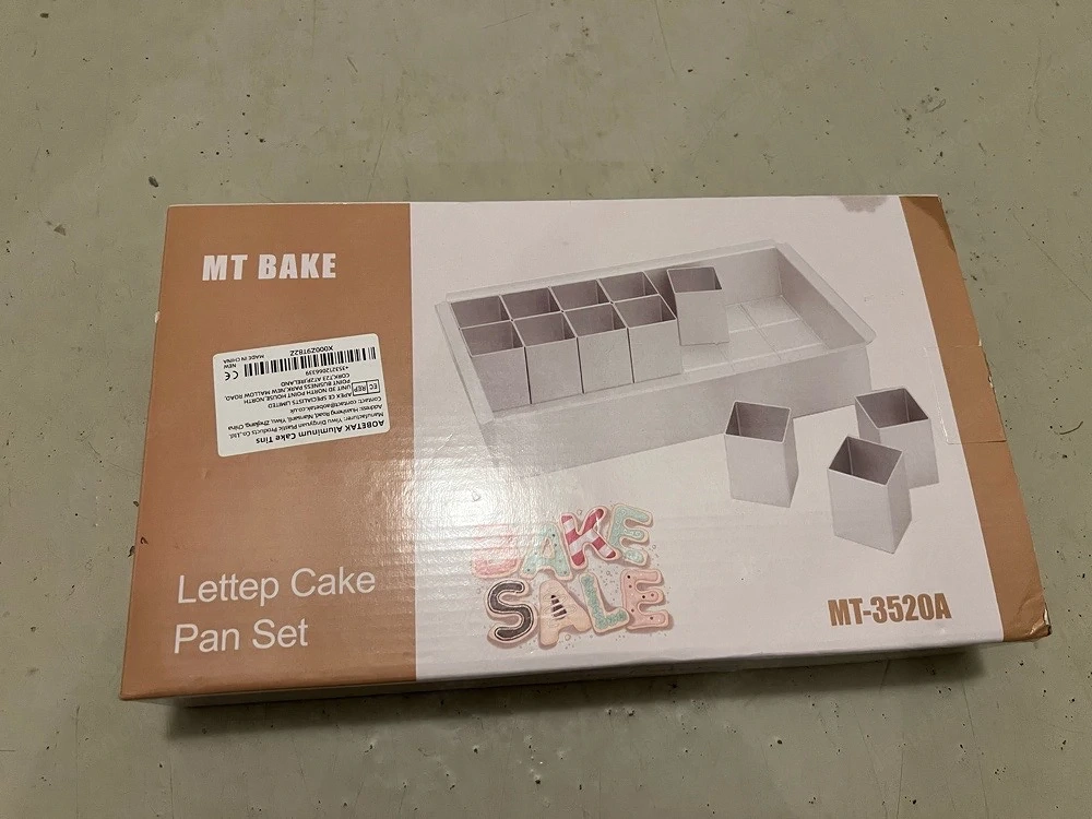 Backset, Backen, Zahlen, Buchstaben Form