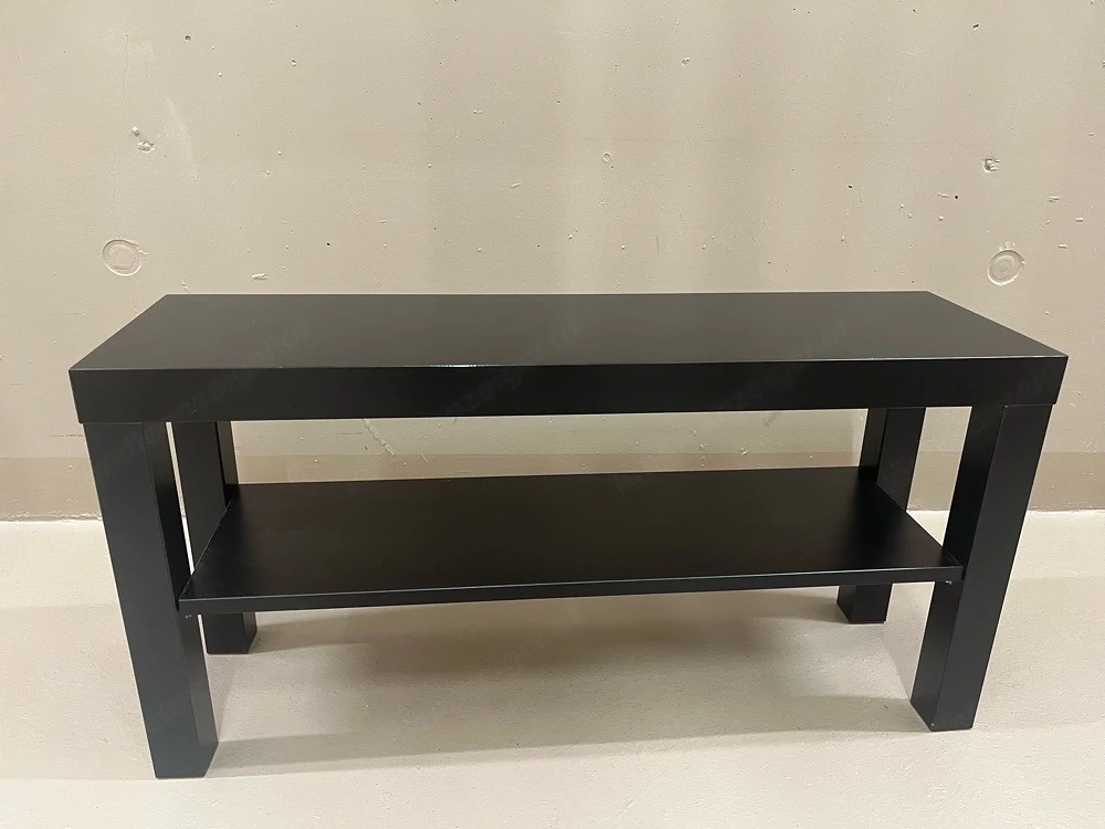 IKEA LACK Couchtisch schwarz mit Ablage   sehr guter Zustand