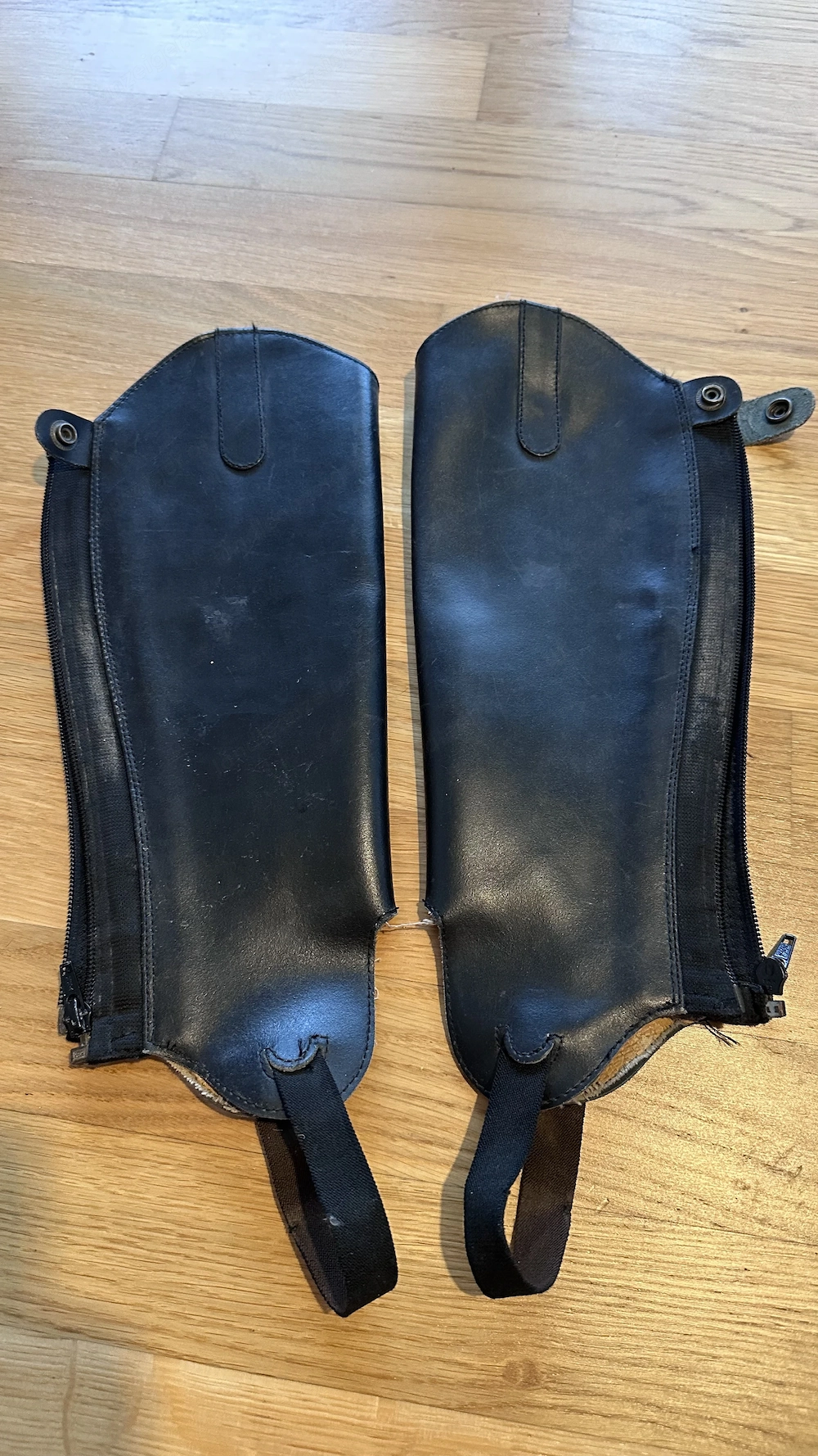 Reit Half Chaps , Reitletten, Leder, Gr.S  , gebraucht, Zustand siehe Fotos