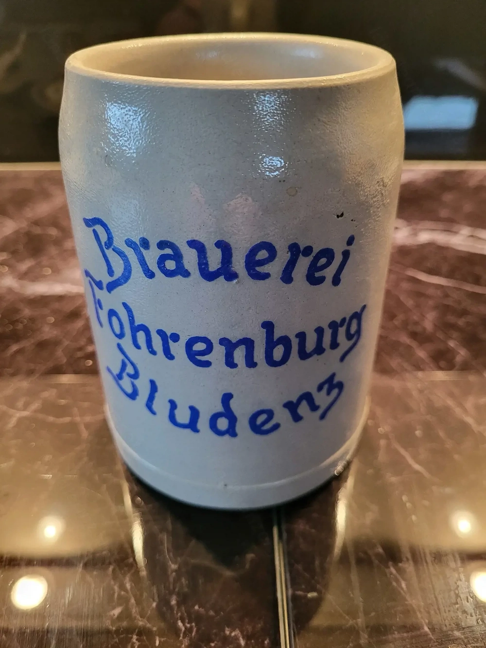 Alter Bierkrug Brauerei Fohrenburg Bludenz 