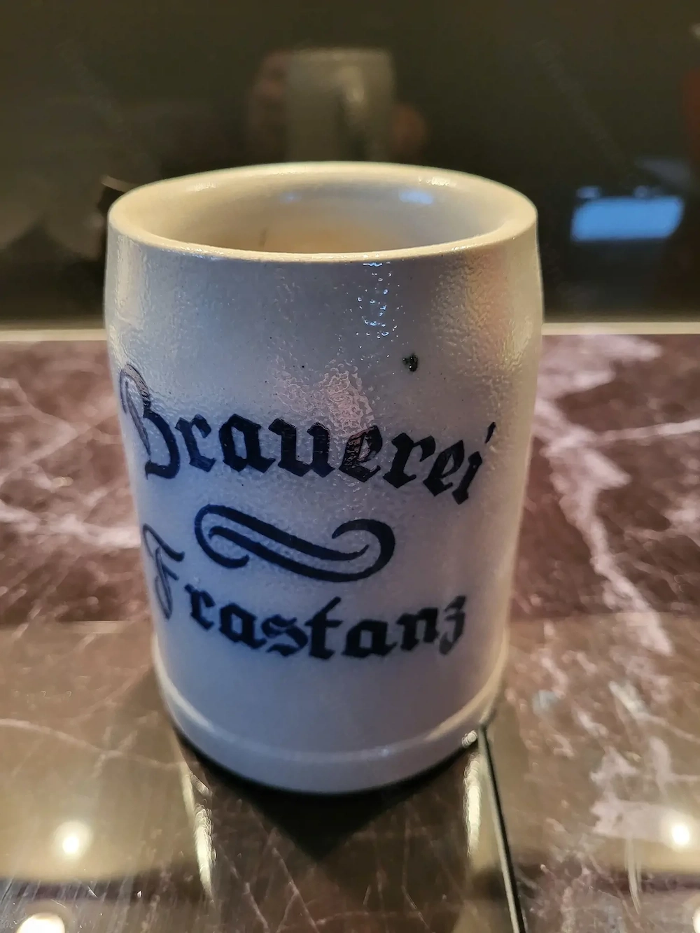 Alter Bierkrug der Brauerei Frastanz 