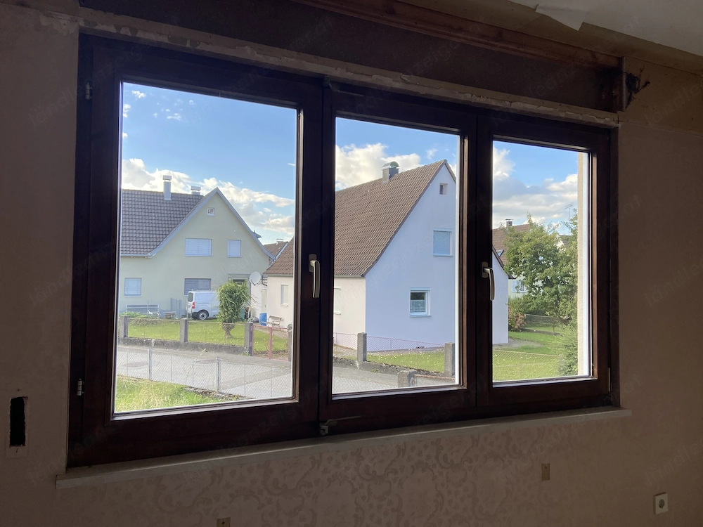 Holz-Alu-Fenster + Balkontüren, diverse Größen